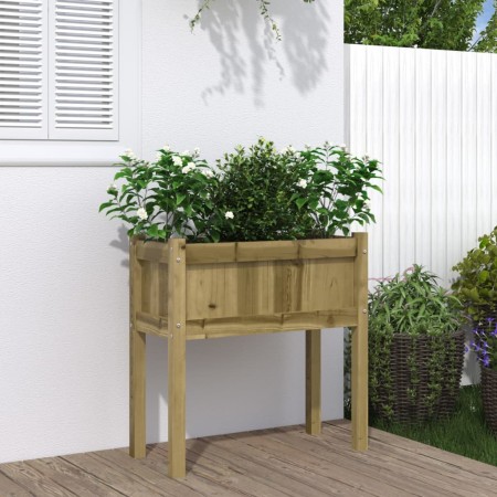 Fioriera Giardino con Gambe 70x31x70 cm Legno Pino Impregnato