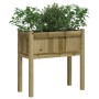 Fioriera Giardino con Gambe 70x31x70 cm Legno Pino Impregnato