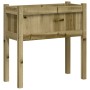 Fioriera Giardino con Gambe 70x31x70 cm Legno Pino Impregnato