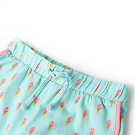 Pantaloncini per Bambini con Coulisse Menta Chiaro 104