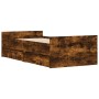 Giroletto con Cassetti Rovere Fumo 90x190 cm
