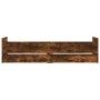 Giroletto con Cassetti Rovere Fumo 90x190 cm