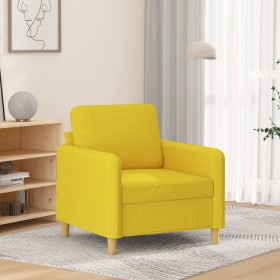 Poltrona Giallo Chiaro 60 cm in Tessuto