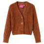 Cardigan da Bambina Lavorato a Mano Cognac 104