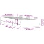 Giroletto Cassetti Rovere Marrone 90x190 cm Legno Multistrato