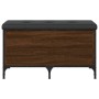 Panca Portaoggetti Rovere Marrone 82x42x45 cm Legno Multistrato