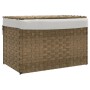 Cesto Portabiancheria con Coperchio 55,5x35x34 cm Polyrattan