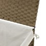 Cesto Portabiancheria con Coperchio 55,5x35x34 cm Polyrattan