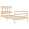 Giroletto con Testiera 90x200 cm in Legno Massello