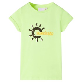 Maglietta per Bambini Giallo Neon 104