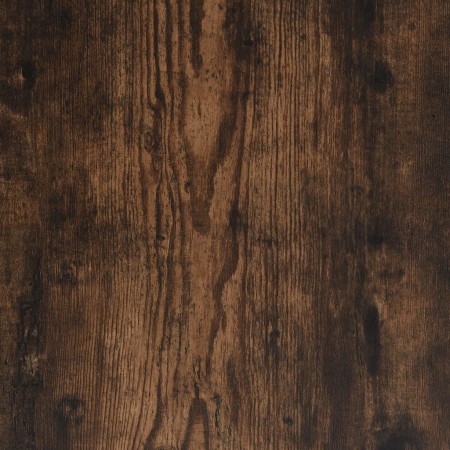 Panca Portaoggetti Rovere Fumo 80x42,5x50 cm Legno Multistrato