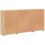 Credenza con Luci LED Rovere Sonoma 202x37x100 cm