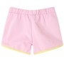 Pantaloncini da Bambina con Bordi Rosa Brillante 128