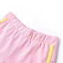 Pantaloncini da Bambina con Bordi Rosa Brillante 104