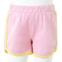 Pantaloncini da Bambina con Bordi Rosa Brillante 104