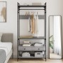 Armadio Cassetti Grigio Sonoma 89x39x184,5 cm Legno Multistrato