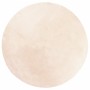 Tappeto a Pelo Corto HUARTE Morbido e Lavabile Beige Ø 200 cm