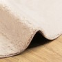 Tappeto a Pelo Corto HUARTE Morbido e Lavabile Beige Ø 200 cm