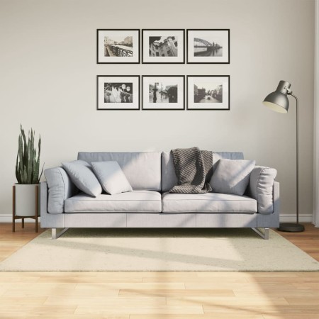 Tappeto a Pelo Corto HUARTE Morbido e Lavabile Crema 120x170 cm