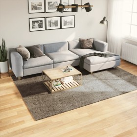 Tappeto a Pelo Lucido Lungo ISTAN Effetto Grigio 200x280 cm