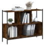 Libreria Rovere Fumo 102x28x77,5 cm in Legno Multistrato