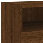 Mobile TV a Parete Rovere Marrone 80x30x30 cm Legno Multistrato