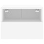 Mobile TV a Parete Bianco 40x30x30 cm in Legno Multistrato