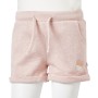 Pantaloncini per Bambini con Coulisse Rosa Chiaro Misto 104