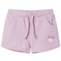 Pantaloncini per Bambini con Coulisse Lilla Misto 140