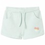 Pantaloncini per Bambini con Coulisse Menta Chiaro Misto 140