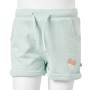 Pantaloncini per Bambini con Coulisse Menta Chiaro Misto 140