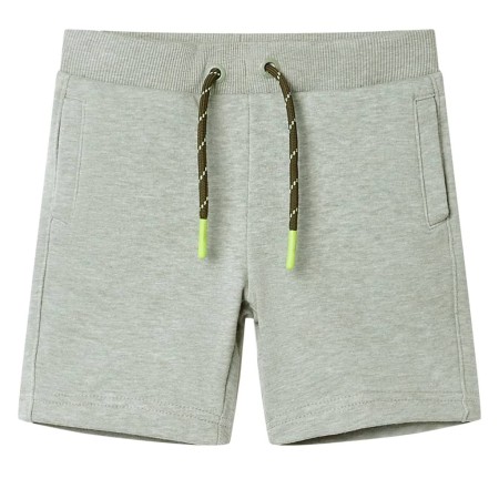 Pantaloncini per Bambini con Coulisse Cachi Chiaro Mélange 92