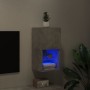 Mobile TV con Luci LED Grigio Cemento 30,5x30x60 cm