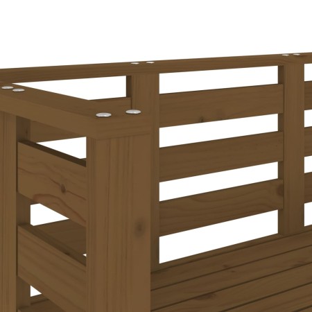 Panca da Giardino Miele 111,5x53x71 cm Legno Massello di Pino