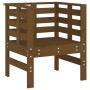 Sedie da Giardino 2pz Miele 61,5x53x71cm Legno Massello di Pino