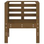 Sedie da Giardino 2pz Miele 61,5x53x71cm Legno Massello di Pino