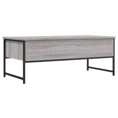 Tavolino Salotto Grigio Sonoma 101x49x39,5 cm Legno Multistrato