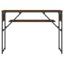 Tavolo Consolle Ripiano Rovere Marrone 105x30x75cm Multistrato
