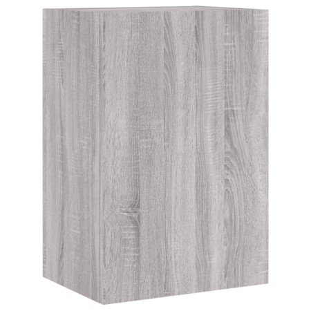 Mobili TV a Muro 5pz Grigio Sonoma in Legno Multistrato