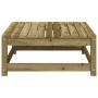 Poggiapiedi da Giardino 70x70x30 cm in Legno Impregnato di Pino