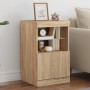 Credenza con Luci LED Rovere Sonoma 41x37x67 cm