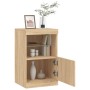 Credenza con Luci LED Rovere Sonoma 41x37x67 cm