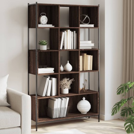 Libreria Rovere Marrone 102x28x172 cm in Legno Multistrato