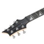 Chitarra Elettrica Principianti e Custodia Marrone Nera 4/4 39"