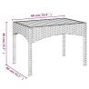 Set Divani da Giardino 3 pz con Cuscini Nero in Polyrattan