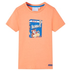 Maglietta da Bambino a Maniche Corte Arancione Neon 116