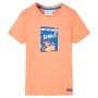 Maglietta da Bambino a Maniche Corte Arancione Neon 140