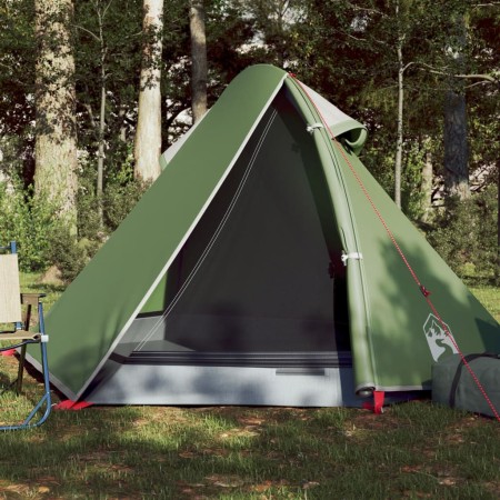 Tenda da Campeggio a Cupola per 2 Persone Verde Impermeabile