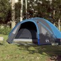 Tenda da Campeggio a Cupola per 4 Persone Blu Impermeabile