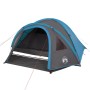 Tenda da Campeggio a Cupola per 4 Persone Blu Impermeabile